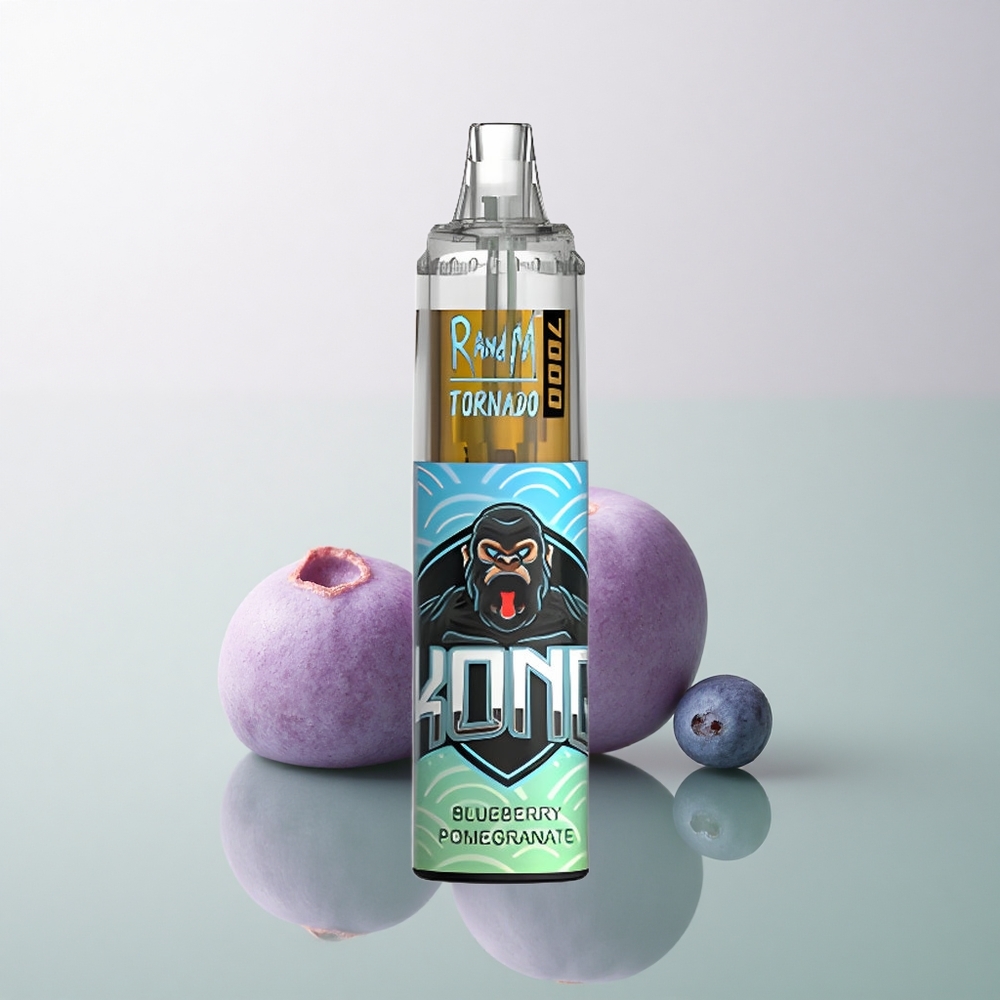 RandM Fumot Tornado 7000 Puffs Blueberry Pomegranate Mesh Coil 14ML 5% Nicotine