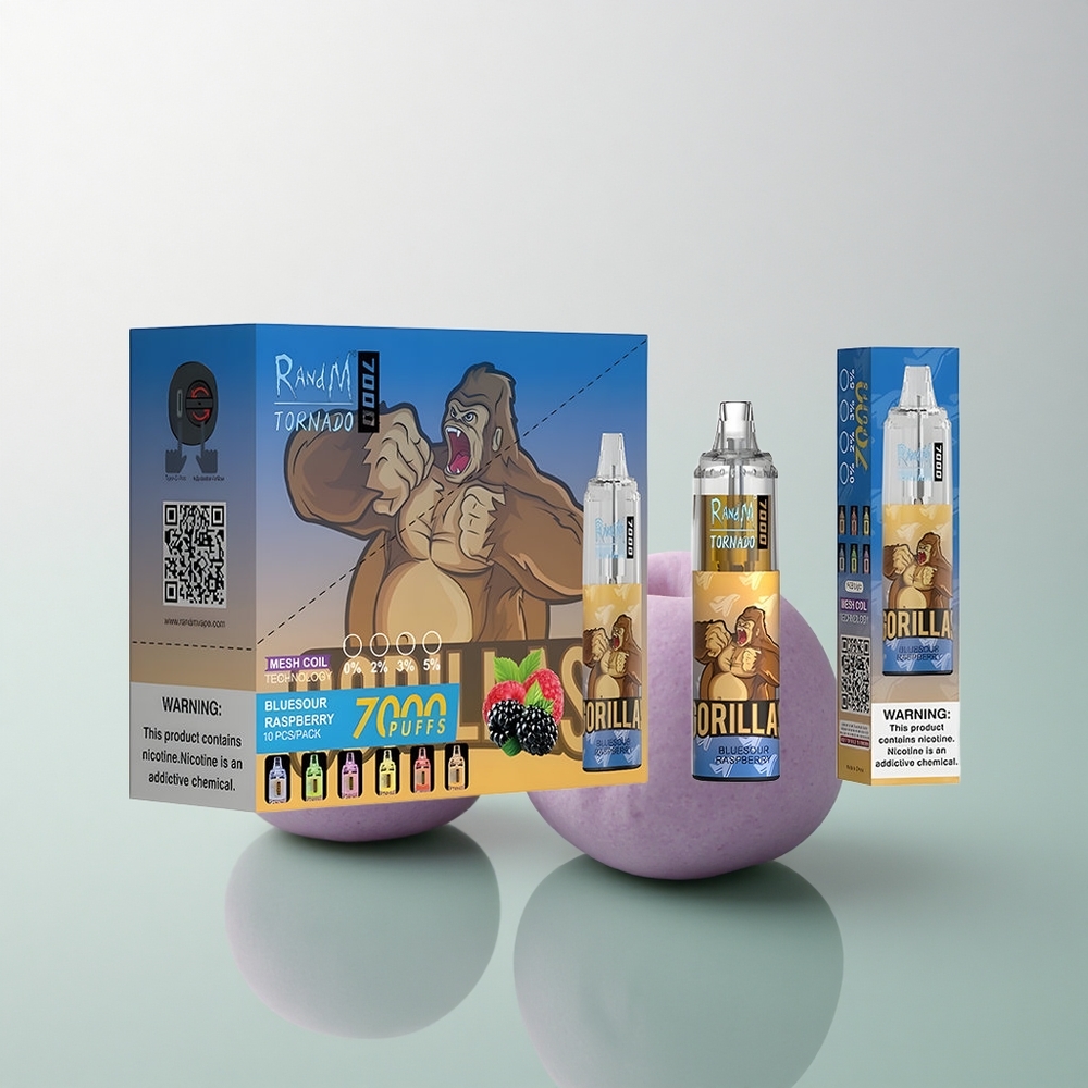 RandM Fumot Tornado 7000 Puffs Bluesour Raspberry 14ML 850mAh Mesh Coil