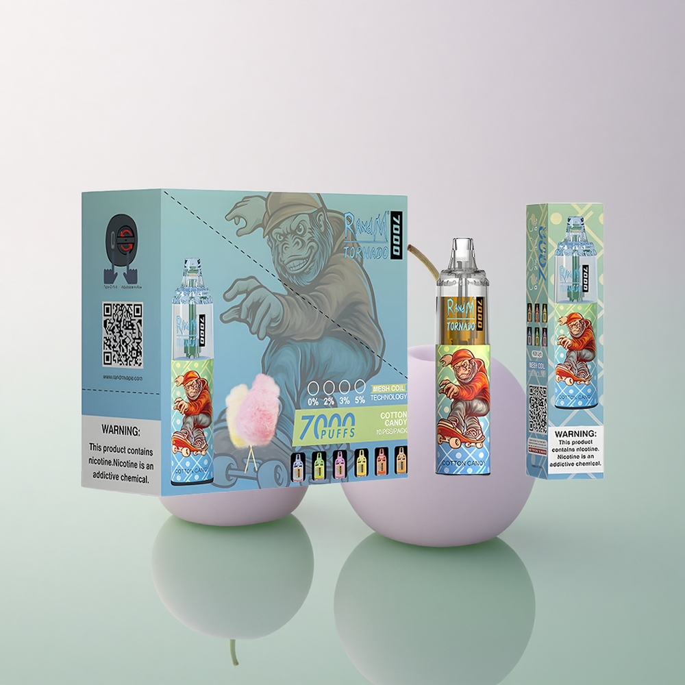 RandM Fumot Tornado 7000 Puffs Cotton Candy Mesh 14mL 850mAh