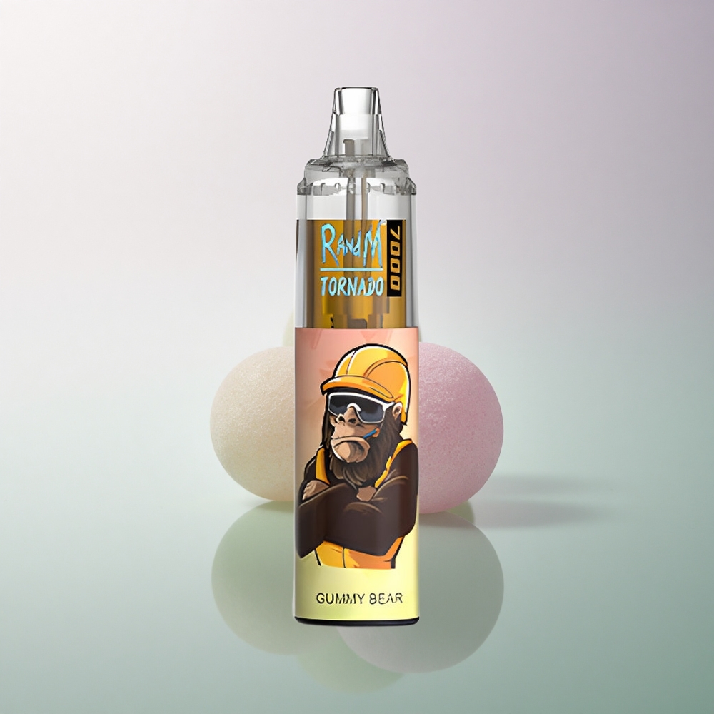 RandM Fumot Tornado 7000 Puffs Gummy Bear 14ML 850mAh Mesh Coil