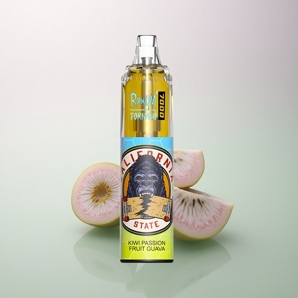 RandM Fumot Tornado 7000 Puffs Kiwi Passion Fruit Guava 14ML 850mAh Mesh Coil