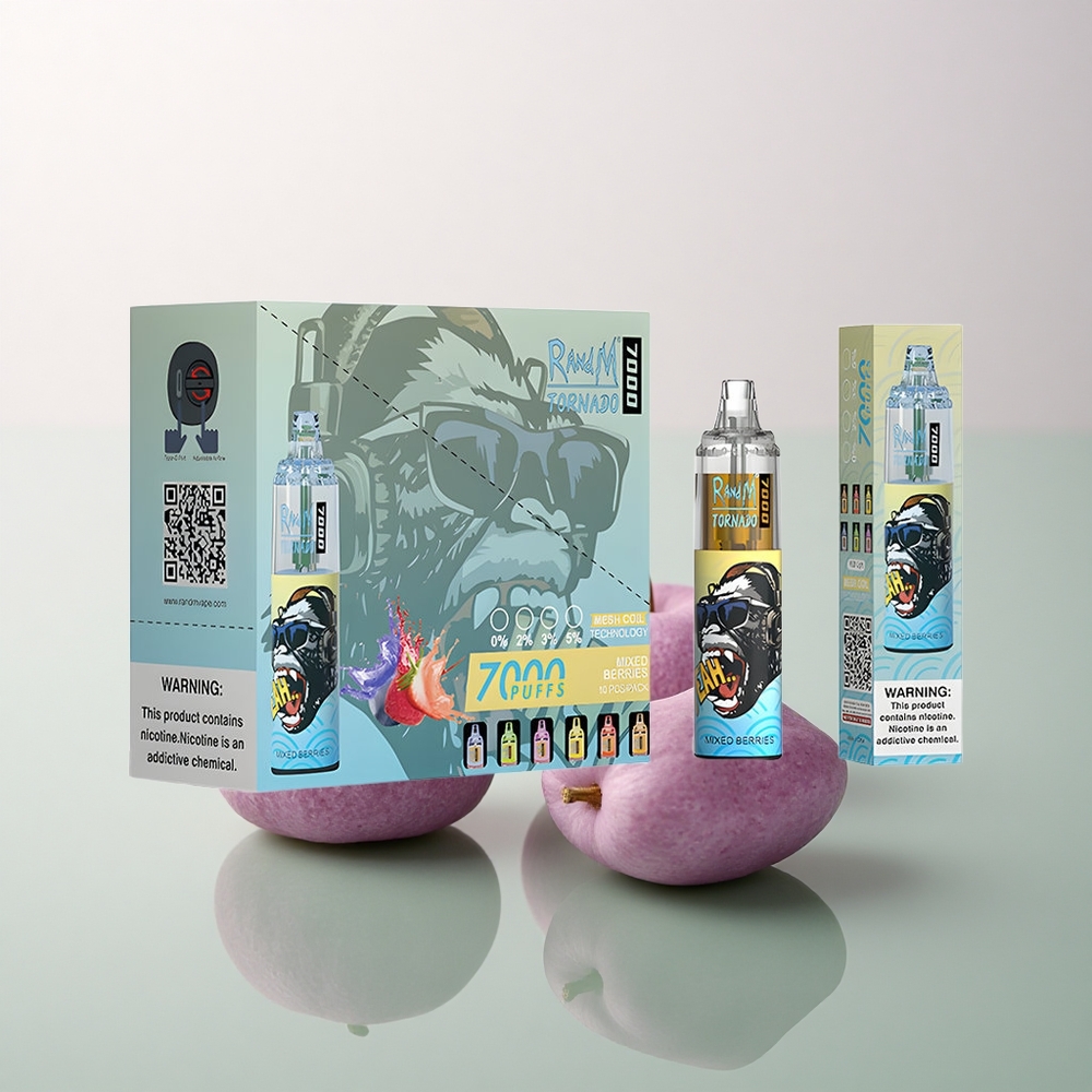 RandM Fumot Tornado 7000 Puffs Mixed Berries 14ML E-liquid Mesh Coil 850mAh Battery