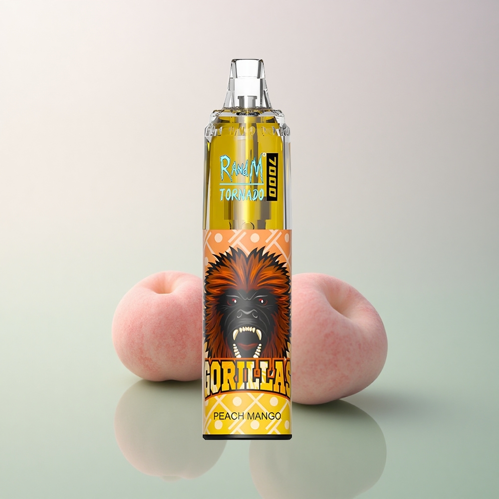 RandM Fumot Tornado 7000 Puffs Peach Mango Mesh 850mAh Adjustable Air