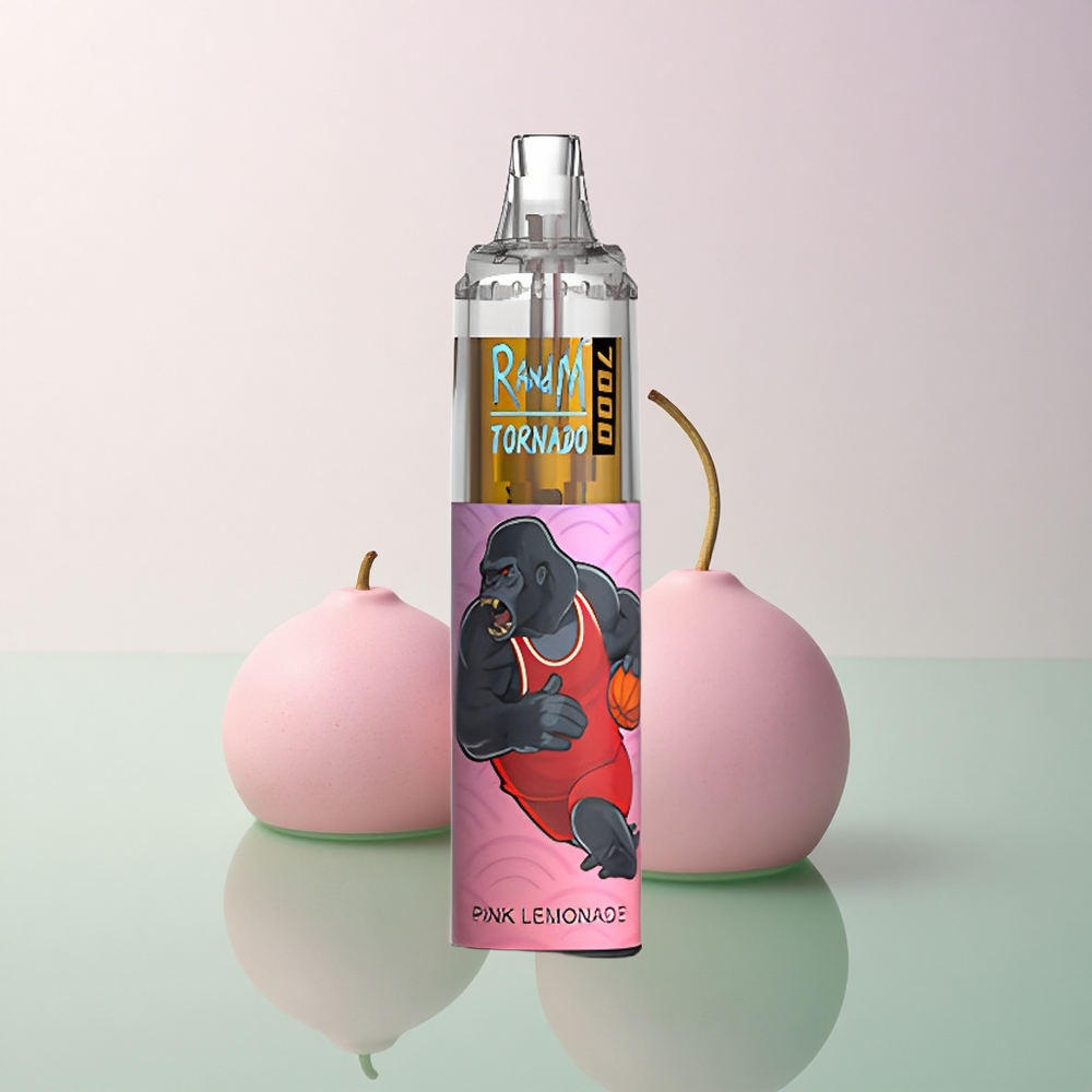 RandM Fumot Tornado 7000 Puffs Pink Lemonade Mesh Coil 850mAh Air-Adjustable