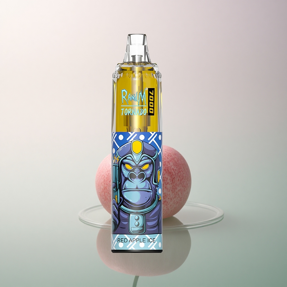 RandM Fumot Tornado 7000 Puffs Red Apple Ice Mesh Coil 850mAh