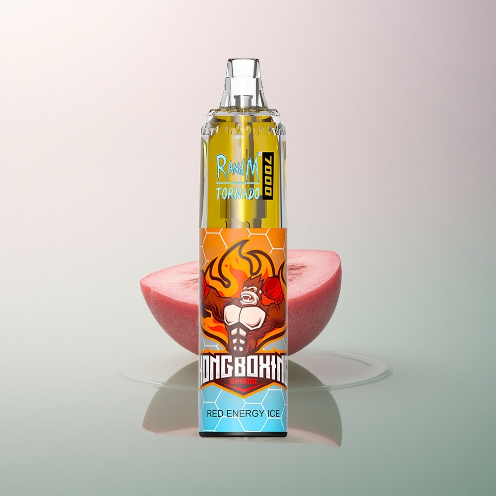 RandM Fumot Tornado 7000 Puffs Red Energy Ice Mesh Coil 850mAh Air-Adjustable