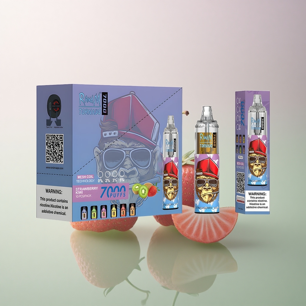 RandM Fumot Tornado 7000 Puffs Strawberry Kiwi 14ML 850mAh Mesh
