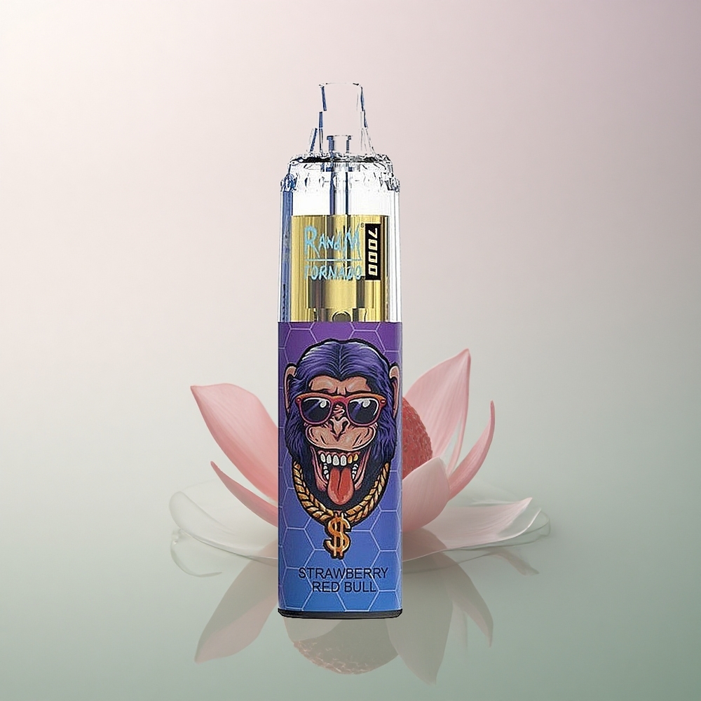 RandM Fumot Tornado 7000 Puffs Strawberry Red Bull 14ML Mesh 850mAh