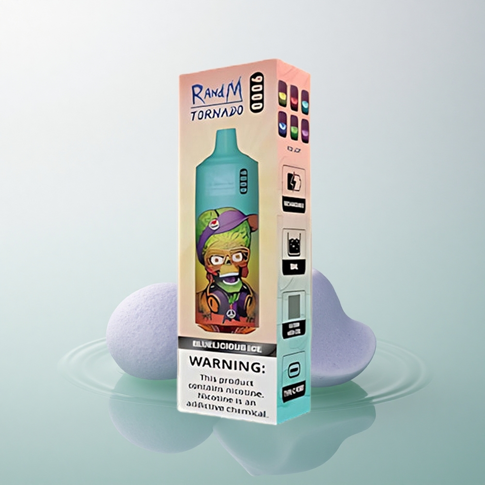 RandM Fumot Tornado 9000 Puffs Bluelicious Ice Mesh RGB 18mL