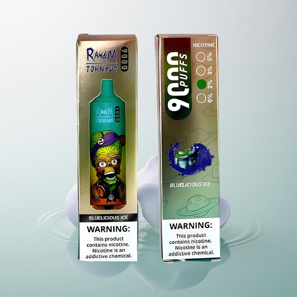 RandM Fumot Tornado 9000 Puffs Bluelicious Ice Mesh RGB 18mL