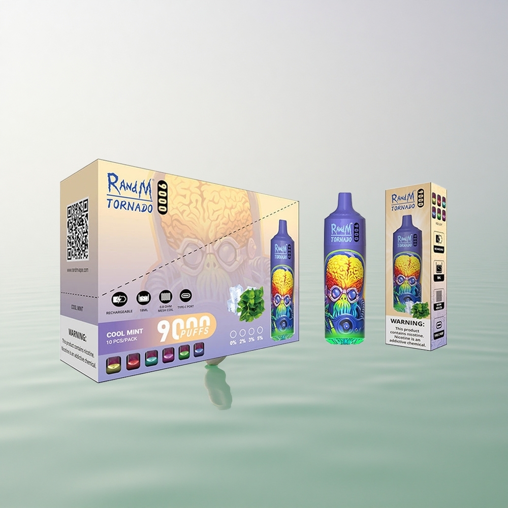 RandM Fumot Tornado 9000 Puffs Cool Mint 850mAh 18mL Mesh