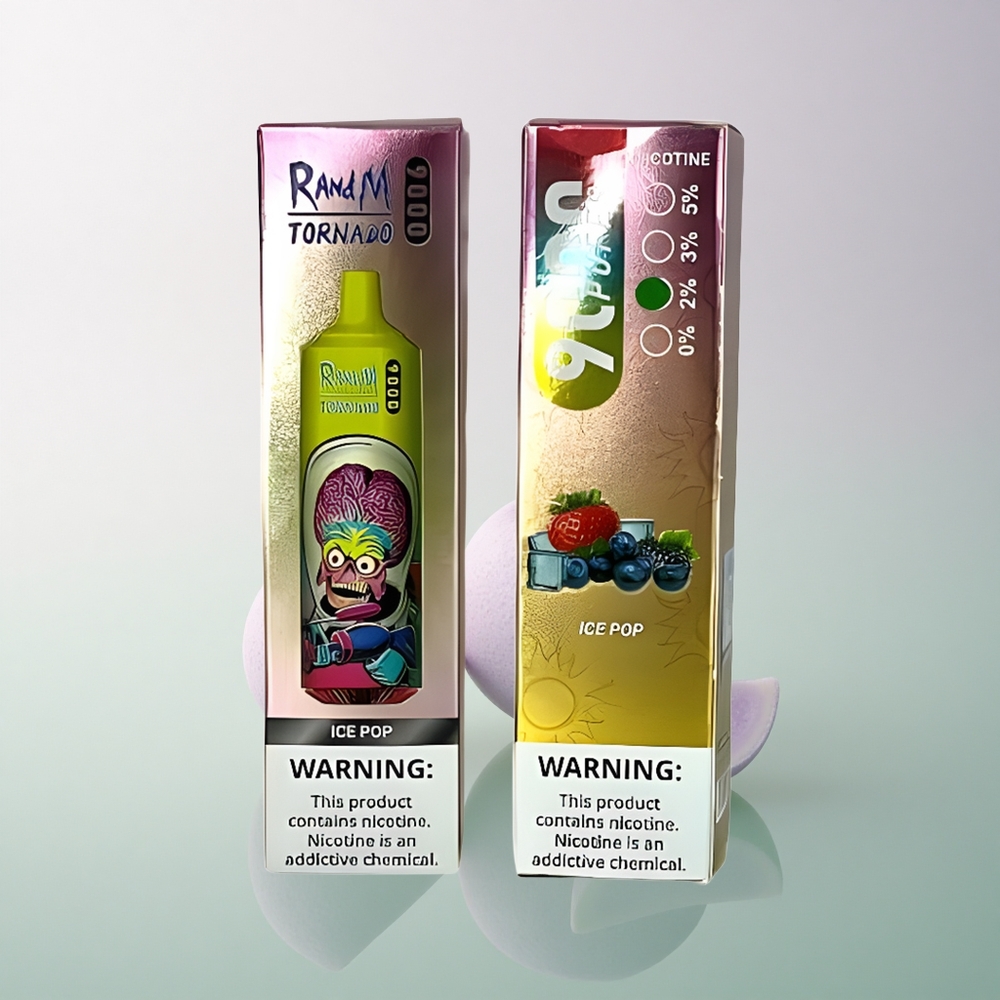 RandM Fumot Tornado 9000 Puffs Ice Pop 18mL Mesh Coil 850mAh