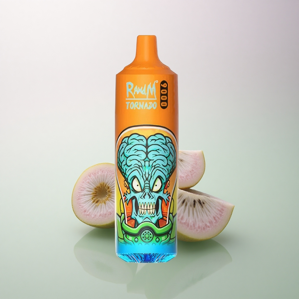 RandM Fumot Tornado 9000 Puffs Kiwi Passion Fruit Guava Mesh Coil 850mAh 18mL