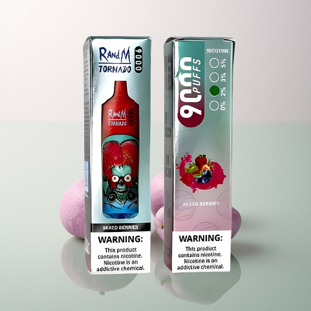 RandM Fumot Tornado 9000 Puffs Mixed Berries Mesh Coil 18mL RGB Display