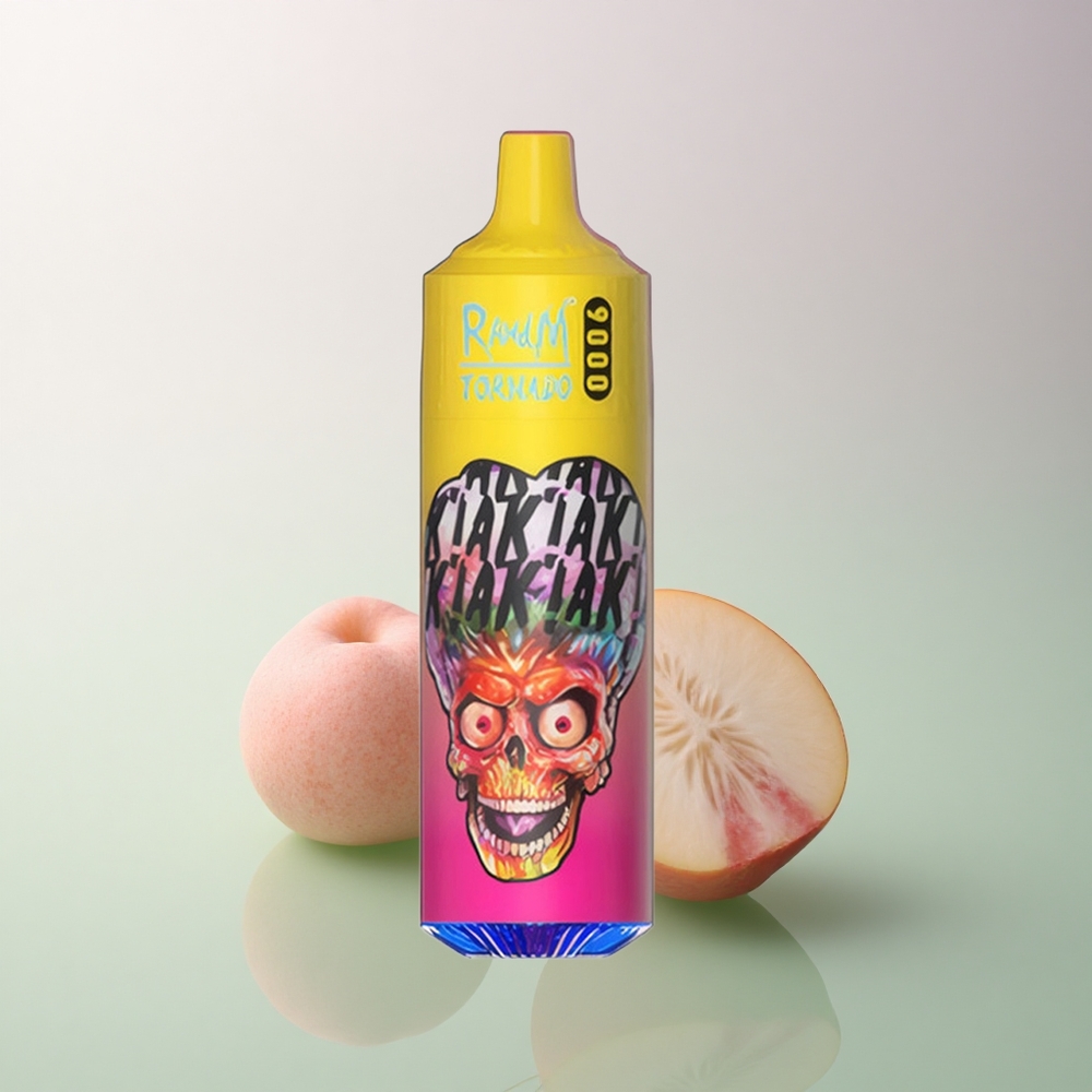RandM Fumot Tornado 9000 Puffs Peachy Mango Pineapple 850mAh 18mL Mesh Coil
