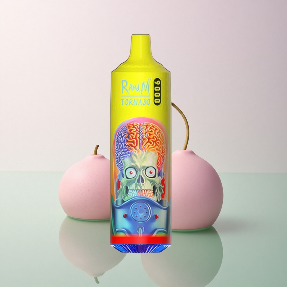 RandM Fumot Tornado 9000 Puffs Pink Lemonade Mesh Coil 18mL RGB Display