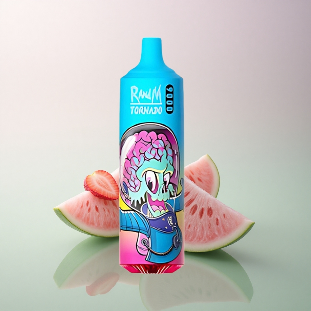 RandM Fumot Tornado 9000 Puffs Prime Strawberry Watermelon 18mL Mesh 850mAh