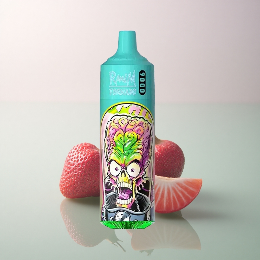 RandM Fumot Tornado 9000 Puffs Strawberry Pomegranate 18mL Mesh 850mAh Rechargeable