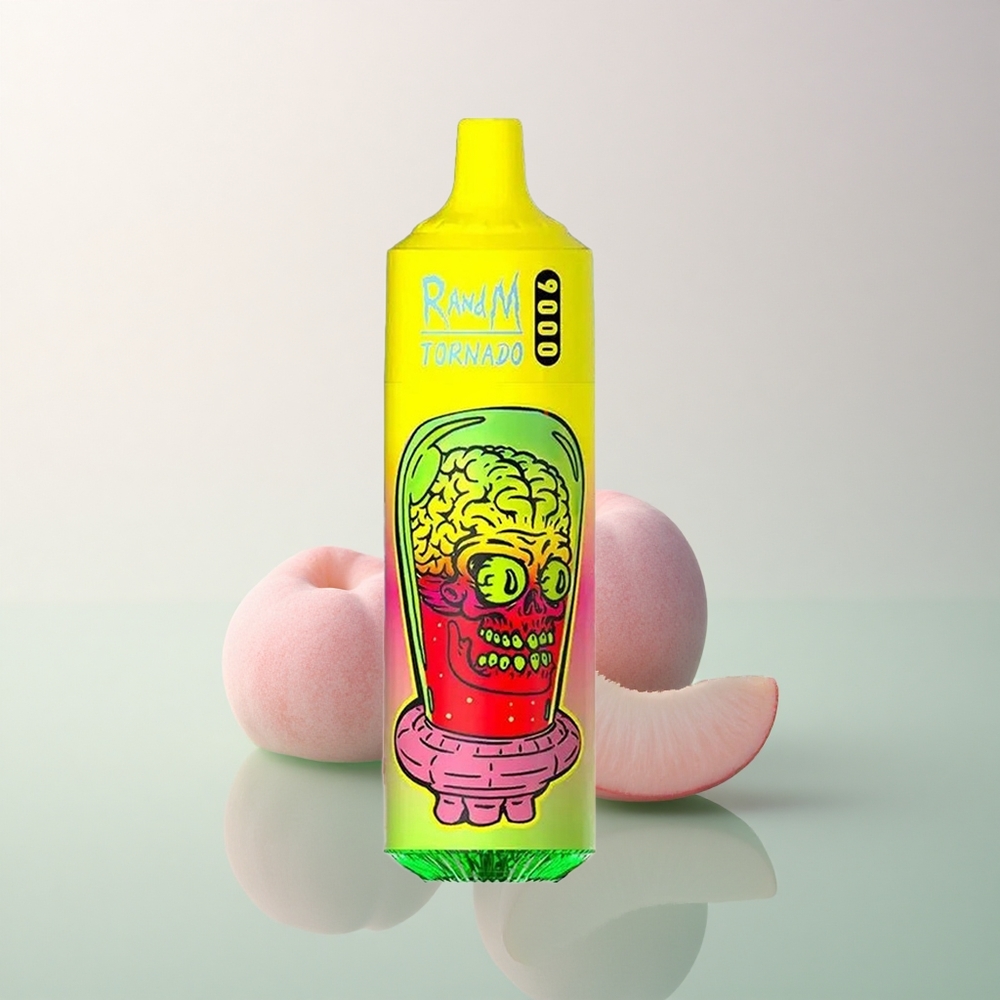 RandM Fumot Tornado 9000 Puffs Summer Peach Ice with 850mAh Battery and 18mL E-liquid