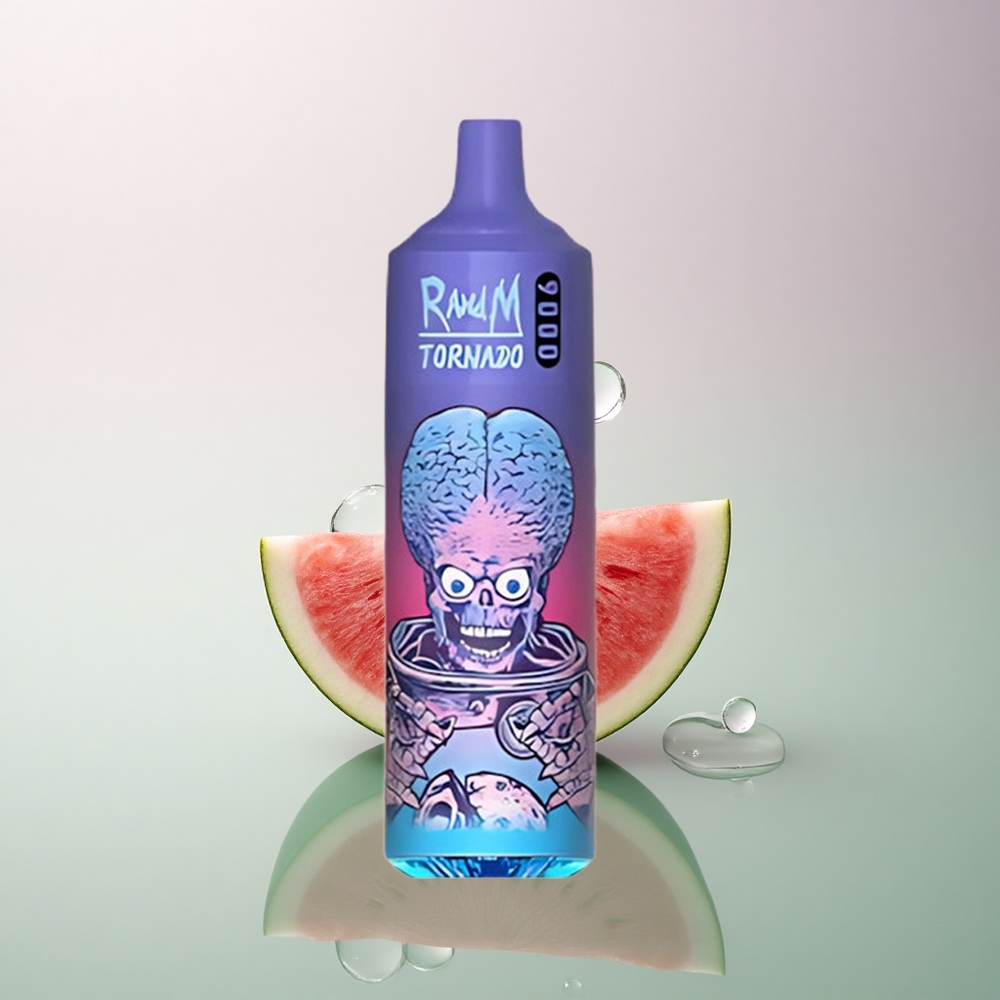 RandM Fumot Tornado 9000 Puffs Watermelon Brazz Ice 850mAh Mesh 18mL