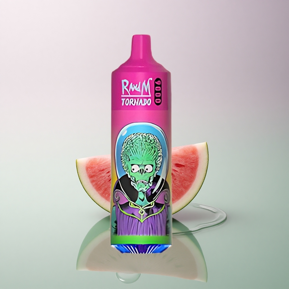 RandM Fumot Tornado 9000 Puffs Watermelon Bubble Gum 18mL Mesh 850mAh