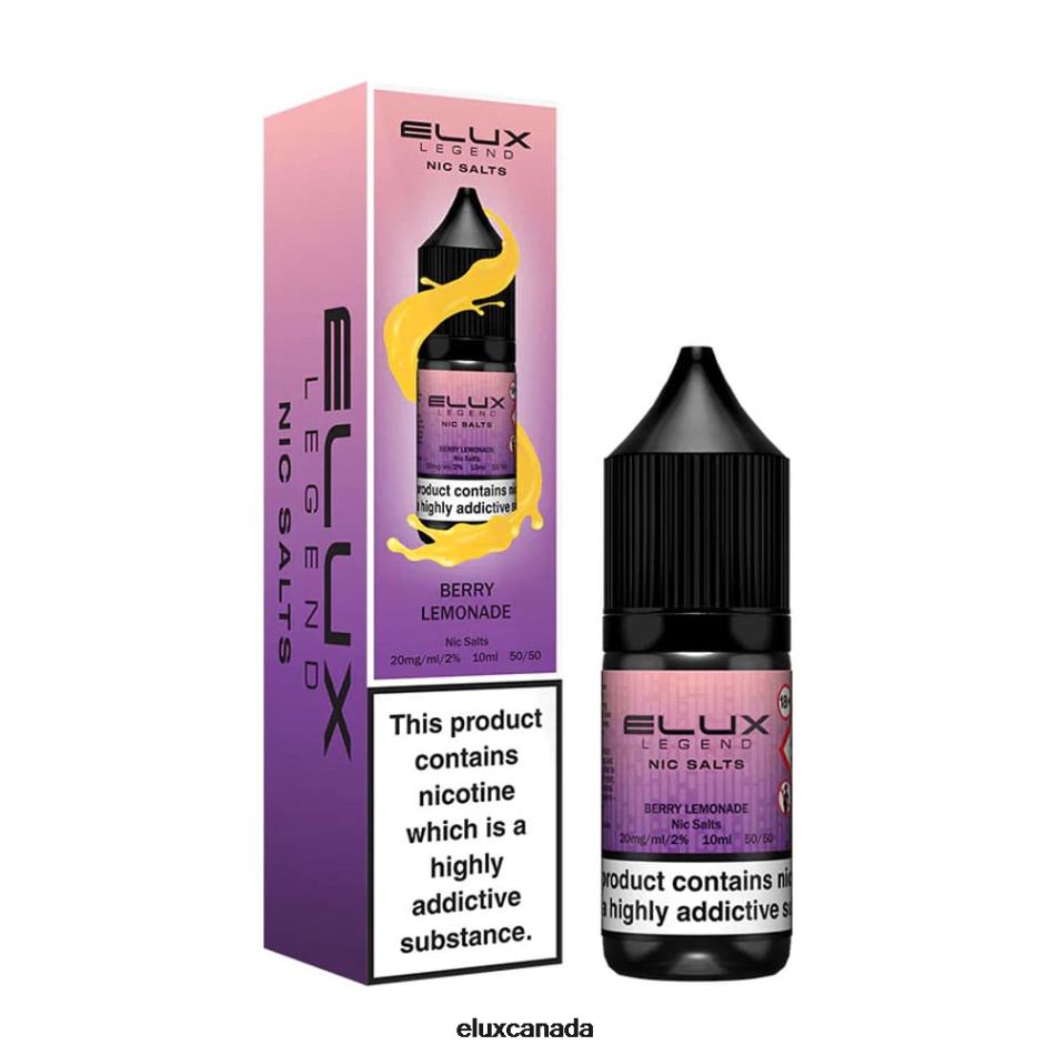 Elux Legend Nic Salt 10ml Berry Lemonade FHP8R46 - Elux Vape Near Me