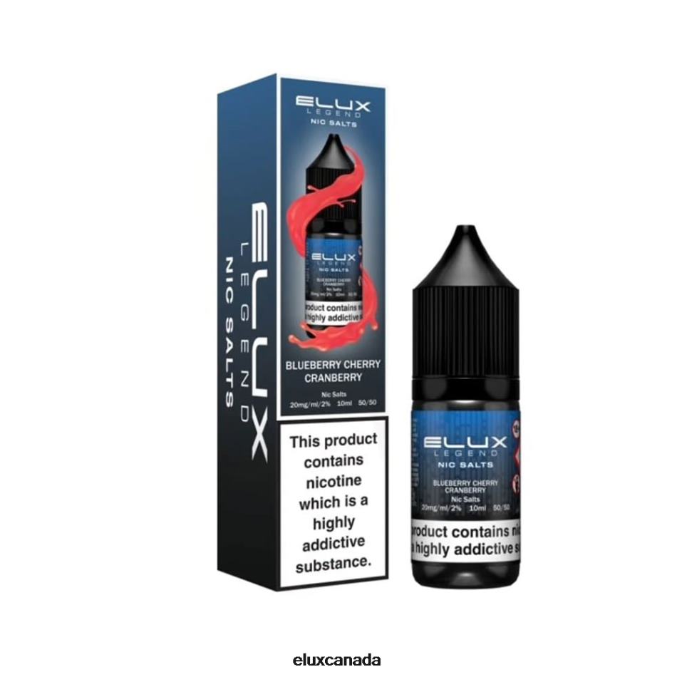 Elux Legend Nic Salt 10ml Blueberry Cherry Cranberry FHP8R4 - Elux Vape Price Canada