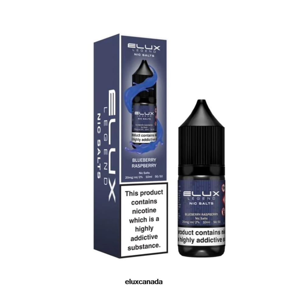 Elux Legend Nic Salt 10ml Blueberry Raspberry FHP8R98 - Elux Canada