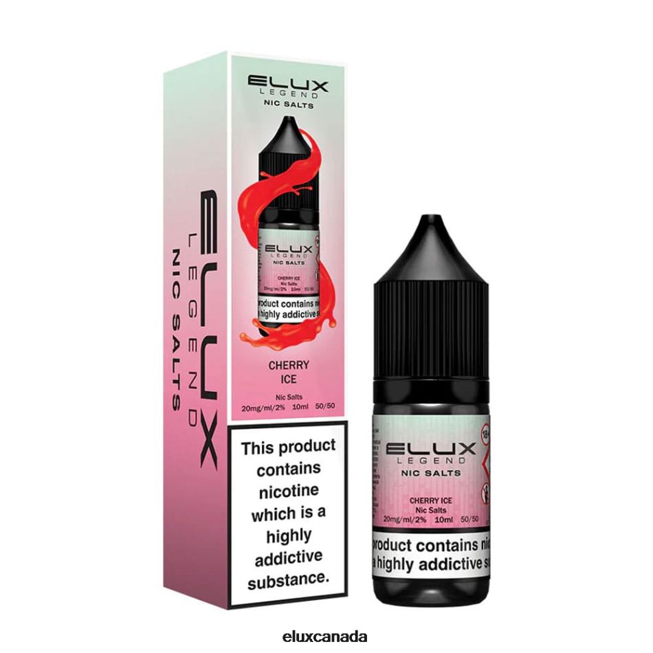 Elux Legend Nic Salt 10ml Cherry Ice FHP8R5 - Elux Vape Flavours