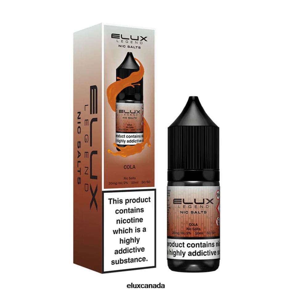 Elux Legend Nic Salt 10ml Cola FHP8R41 - Elux Ottawa